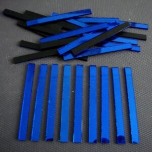 Mirror glass strips 5 x 0.5 cm